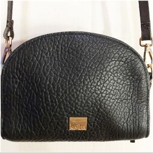 Kooba Black Pebbled Leather Shoulder Bag Crossbody